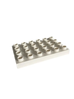 Lego® Duplo® deska 4x6 bílá